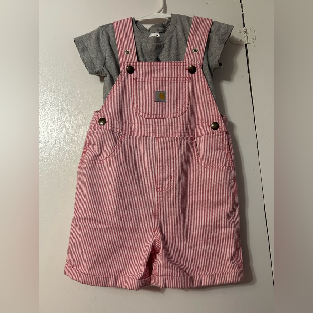 2 Piece 3T Carhartt Overalls Summer